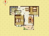 东方天韵 2室2厅1卫 精装 94平米